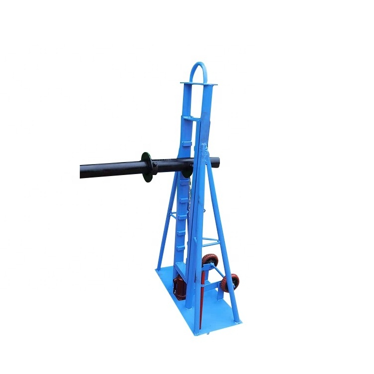 Safety Heavy Load Cable Drum Jack Hydraulic Stringing Equipment Grounding Cable Reel Stand