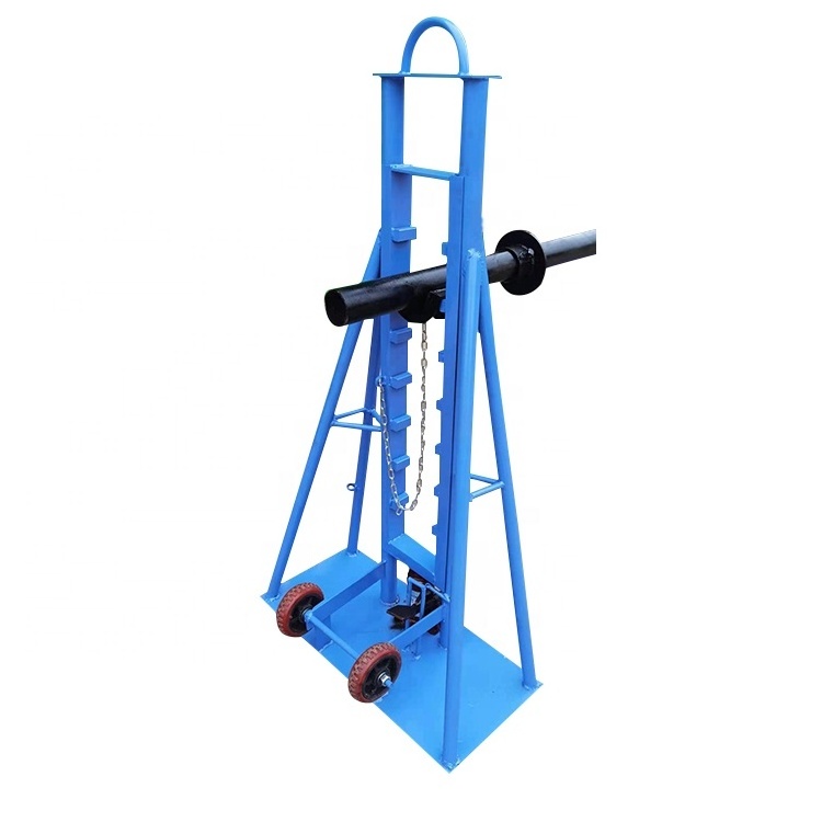 Safety Heavy Load Cable Drum Jack Hydraulic Stringing Equipment Grounding Cable Reel Stand