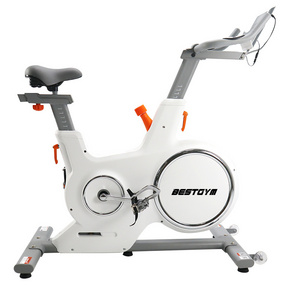 Stationary bicycle indoor home equipment gym bluetooth fitness resistance with screen pedal swing professional spinning bike