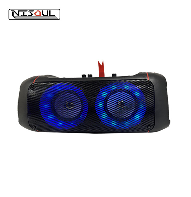 Nisoul customized large subwoofers bt speaker wireless speaker for Outdoor gaming bocinas bluetooths karaoke speaker