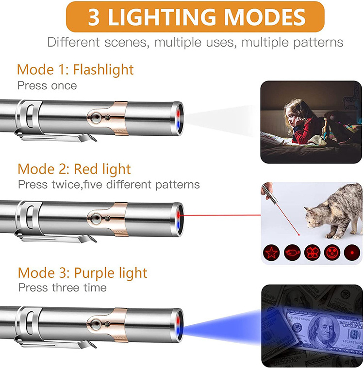 Nisoul High Power Laser Light Pen Playing Training Chaser Interactive Cat Toys for Indoor green laser pointer for cats