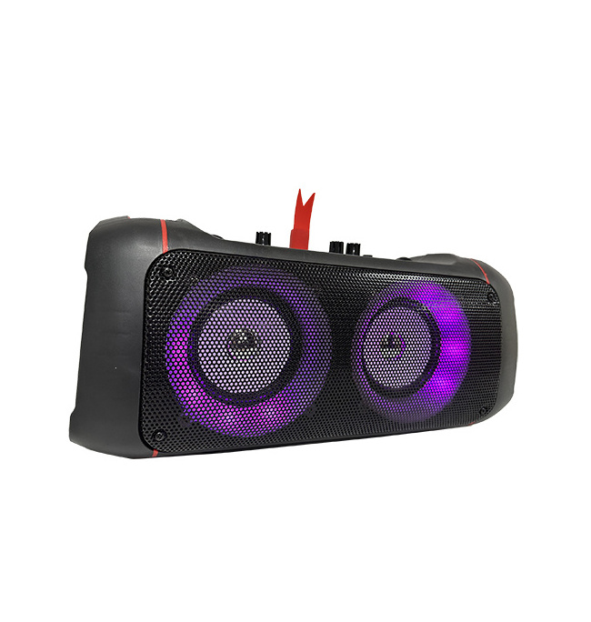 Cheap price karaoke speaker tws super bass woofer bt 5.0 led 8 inch partybox speaker trolley home theater sound system speaker