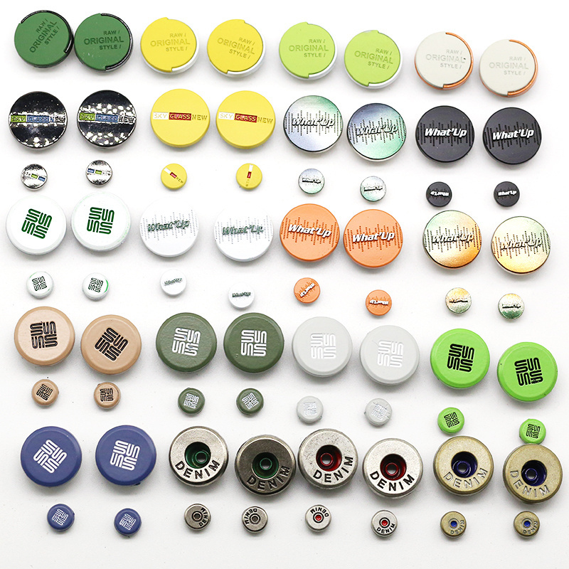 best price wholesale denim buttons for clothing custom metal jeans button nickel silver jacket buttons