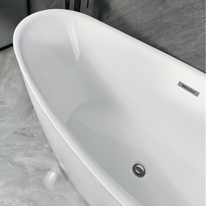 ninjie elegant quality pure acrylic freestanding bath tub soaking bathtub