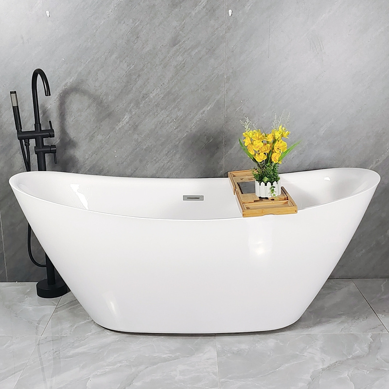 ninjie elegant quality pure acrylic freestanding bath tub soaking bathtub