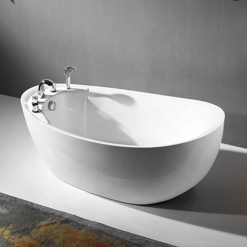 FOSHAN  freestanding bathtub bathroom water tub walk in big bath tubs indoor luxury soaking acrylic bathtub