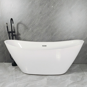 ninjie elegant quality pure acrylic freestanding bath tub soaking bathtub