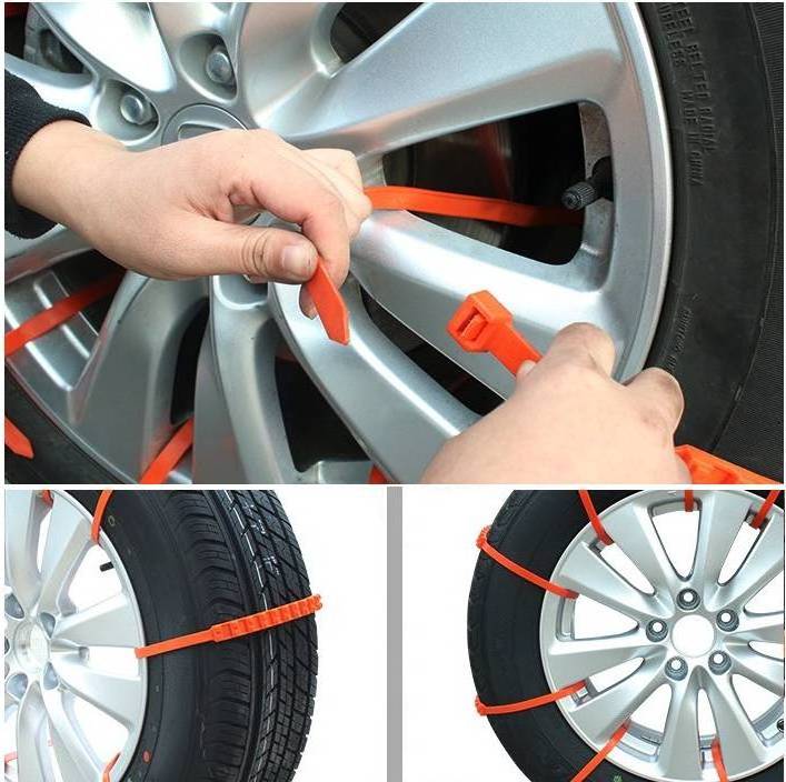 Free Samples Safe And Easy Plastic Snow Chains Self-Locking  Nylon66 Cable Ties