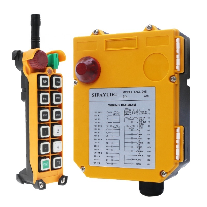 F24-12D Hot selling overhead crane electric hoist winch lifting handing industrial radio wireless remote control