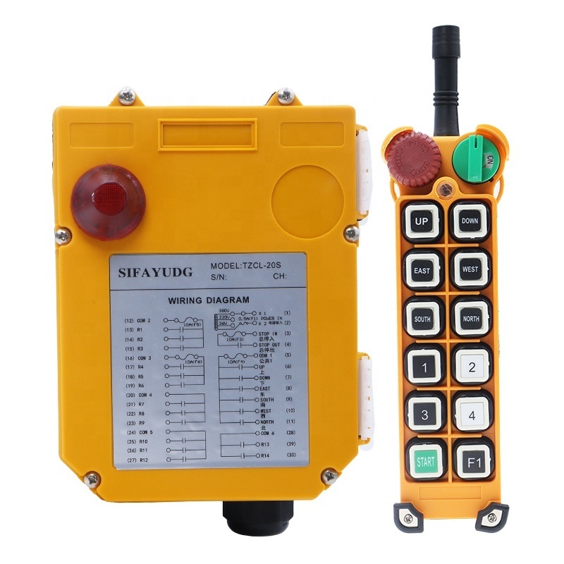 F24-12D Hot selling overhead crane electric hoist winch lifting handing industrial radio wireless remote control