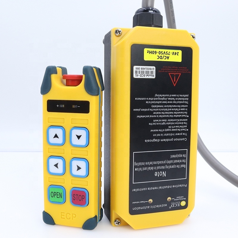 Factory Direct Selling Smart F21-4S Type Industrial Radio Remote Control AC / DC  Wireless Remote Control For Overhead Crane