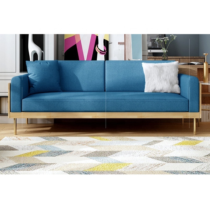 NOVA Contemporary Sofa Home 21DGSC023 Living Room 2 Seater Sofa Fabric Sofa for Living Room Furniture