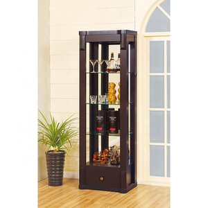 NOVA Modern Nordic Restaurant Curio Luxury Dining Side Cabinet Display Cabinet Glass Wine Cabinet With Storage Drawer