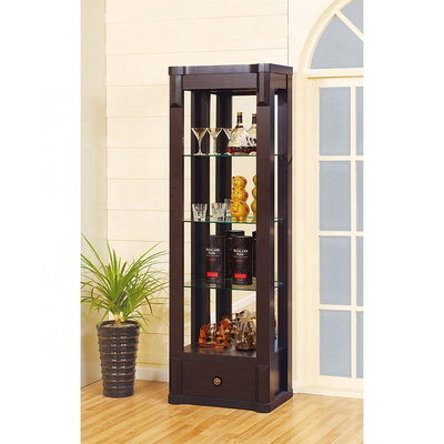 NOVA Modern Nordic Restaurant Curio Luxury Dining Side Cabinet Display Cabinet Glass Wine Cabinet With Storage Drawer