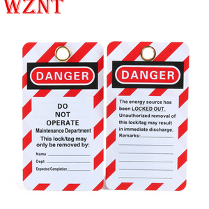 NT-T51  PVC Security Warning Do Not Operate Safety Lockout Tags Lock Out Tag Out Labels