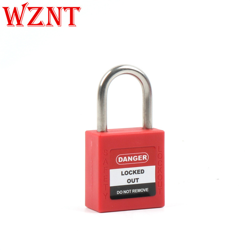 4mm 25mm Red Stainless steel copper cylinder Mini Padlock Safety Lockout Padlock