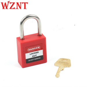 4mm 25mm Red Stainless steel copper cylinder Mini Padlock Safety Lockout Padlock