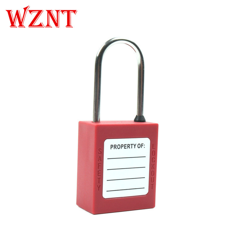 4mm  38mm Thin Stainless Steel Shackle Keyed Different Safety Lockout Padlock With Master Key