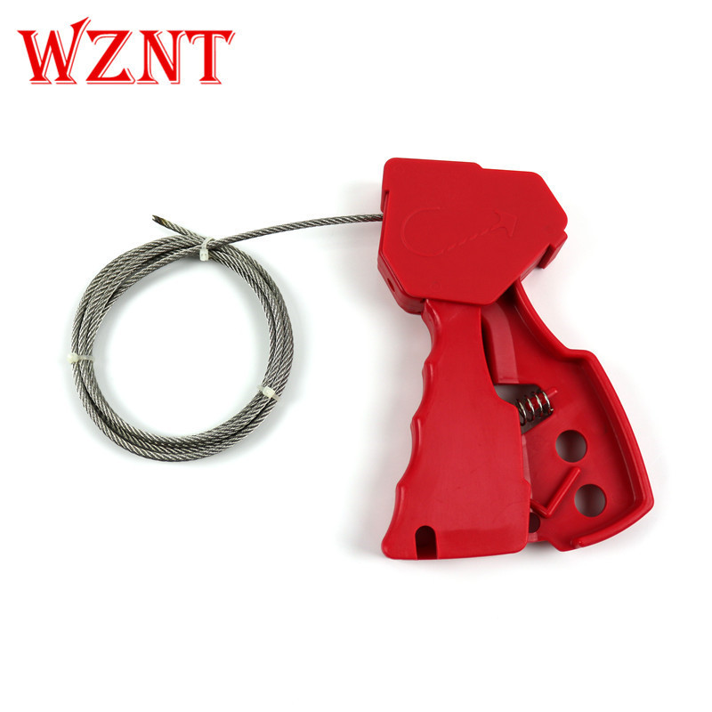 NT-C02 OEM 3.5mm 2.4M Multipurpose safety cable lockout lock,Cable Wire Lock,Retractable Cable Lock