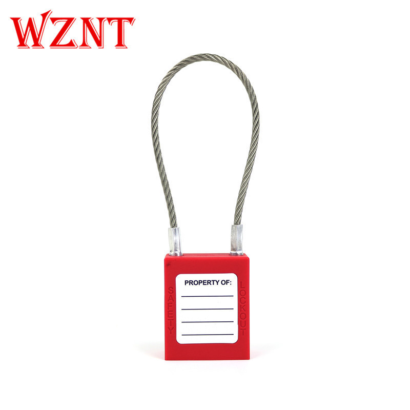 NT-PC175 Wire Locks,Long Cable Shackle Top Security Safety lockout color padlock