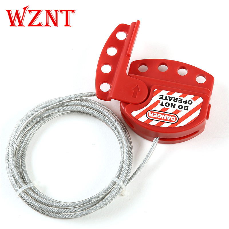 NTC01-6 6mm 2M RED OEM Adjustable cable lockout tagout valve lock devices