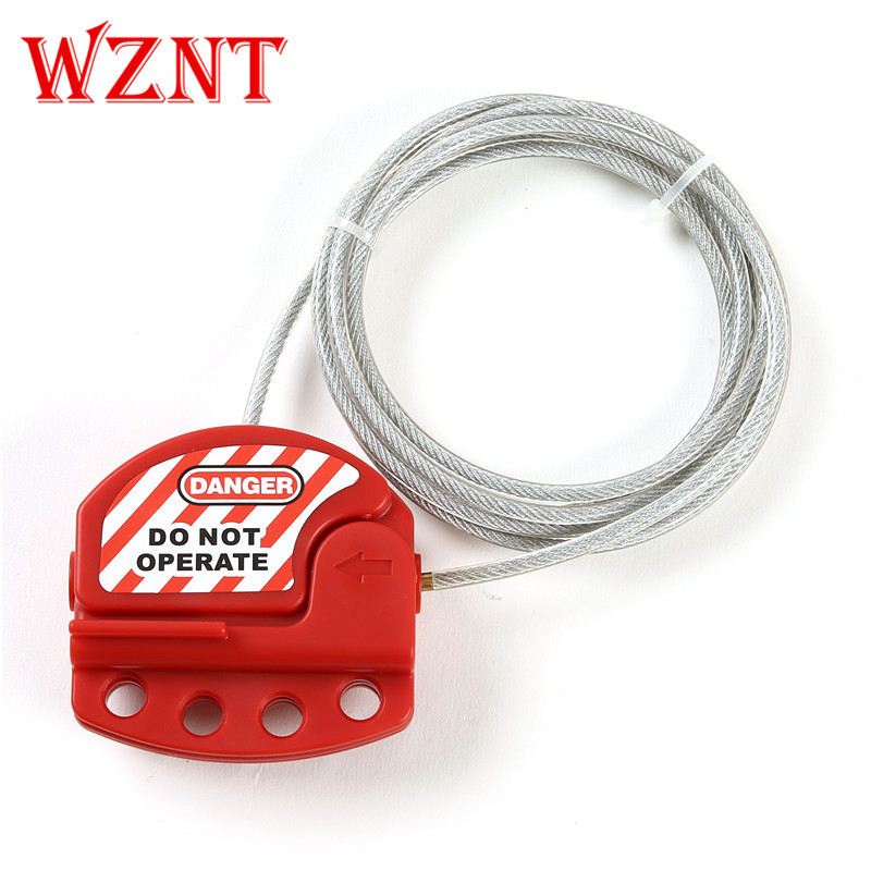 NTC01-6 6mm 2M RED OEM Adjustable cable lockout tagout valve lock devices