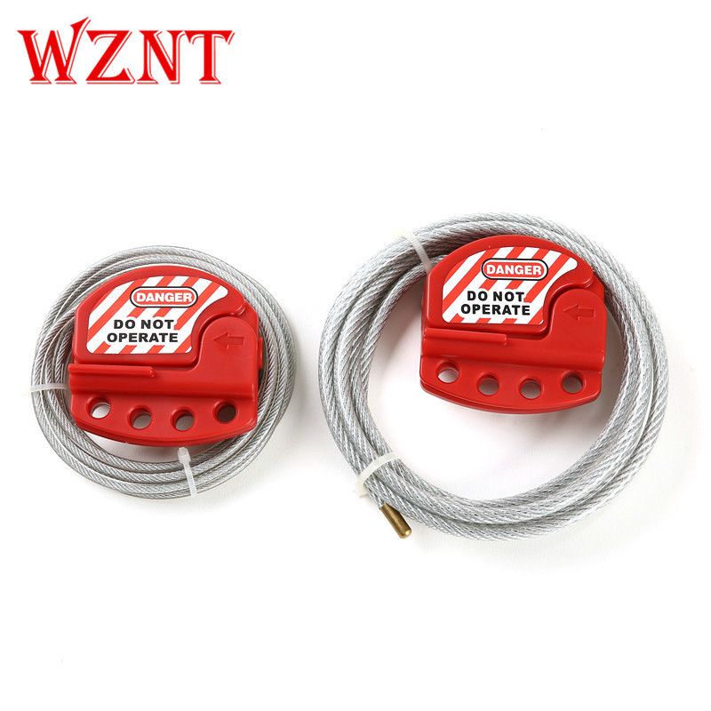 NTC01-6 6mm 2M RED OEM Adjustable cable lockout tagout valve lock devices