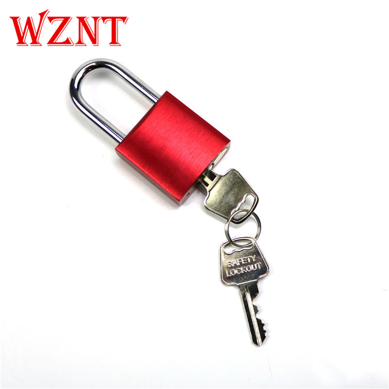 38mm 76mm OEM Color Anodized Solid aluminum lockout padlock red