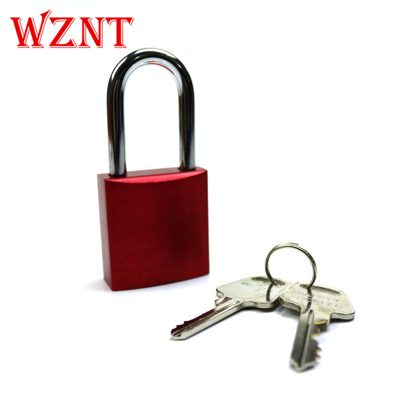 38mm 76mm OEM Color Anodized Solid aluminum lockout padlock red