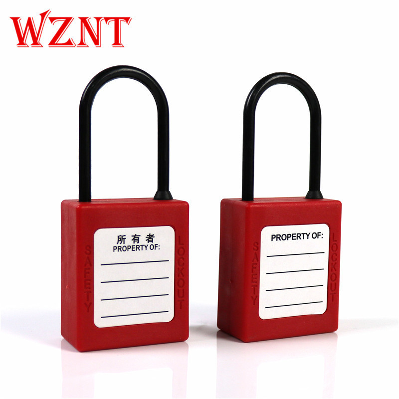 NT-44P 4mm Thin Nylon Shackle Keyed Different Keyed alike Safety Lockout Padlock