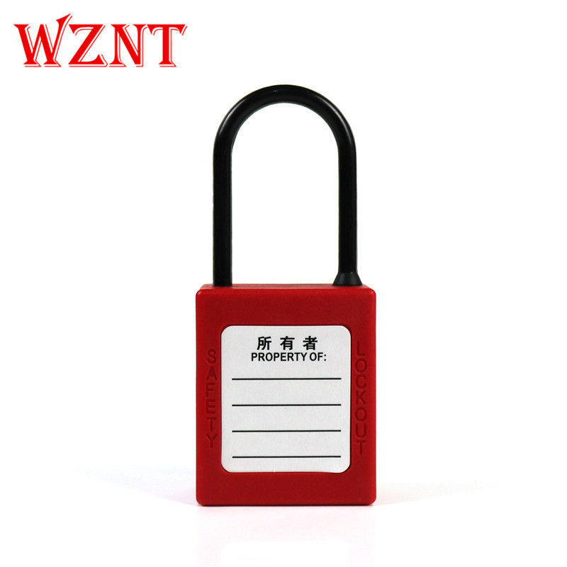 NT-44P 4mm Thin Nylon Shackle Keyed Different Keyed alike Safety Lockout Padlock