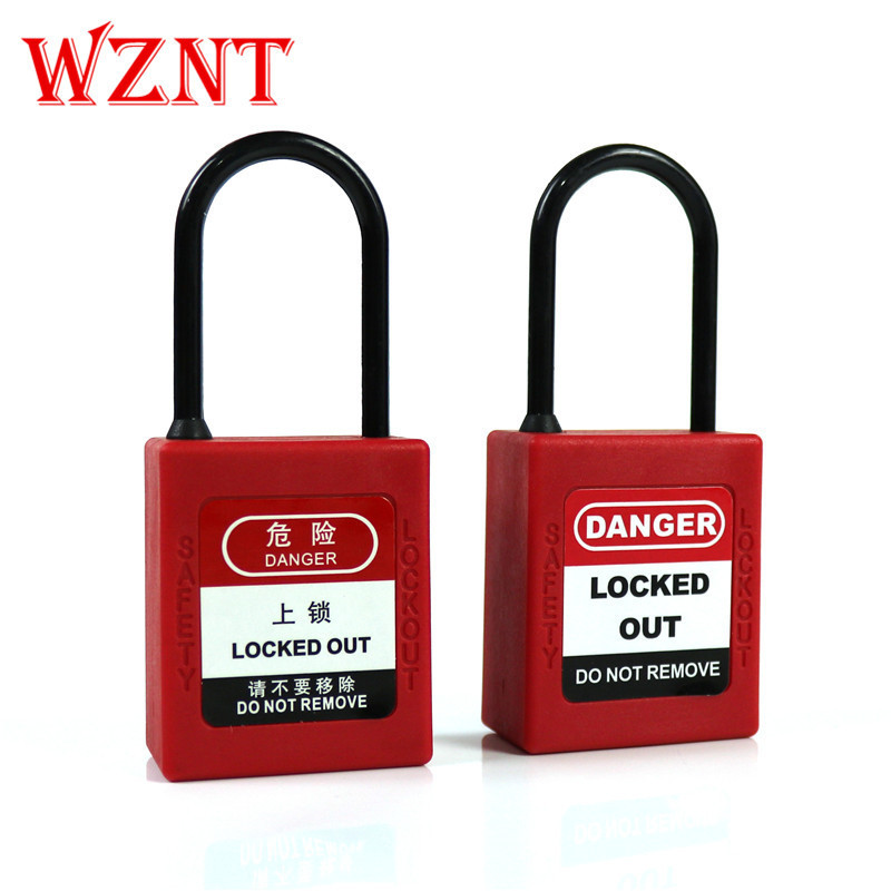 NT-44P 4mm Thin Nylon Shackle Keyed Different Keyed alike Safety Lockout Padlock