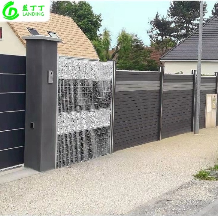 WPC PVC fence popular and cheap Wholesale Wood plastic composite garden fence railing panels