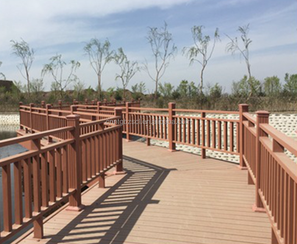 WPC garden park plank road wooden bridge landscape Municipal Engineering terrace deck decking railing