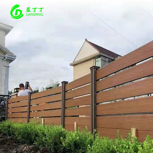 WPC PVC fence popular and cheap Wholesale Wood plastic composite garden fence railing panels