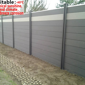 outdoor modern wpc plastic wood composite not vinyl decorative privacy fence panels