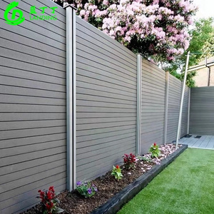 composite privacy backyard house garden fence panels screen for outdoor wpc privacy wood plastic fence railing