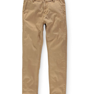 Men's Vintage Khaki Slim Fit Cotton Spandex Twill Chino Pants