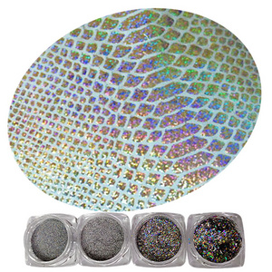 Brand Mcess FREE SAMPLES silver colorful holographic pearl pigment rainbow effect dye fabric powder coating for leather