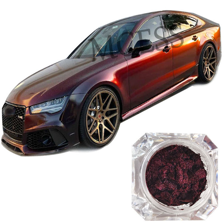 Brand MCESS peinture voiture magiques automotive pearl candy red black hole paint spray coating car pigment powder for cars