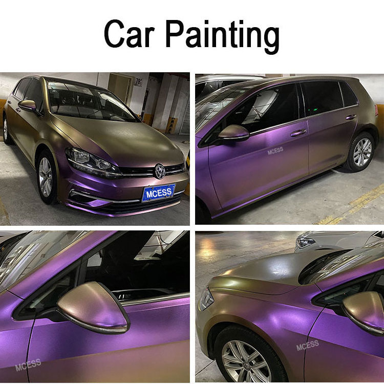 Brand Mcess FREE SAMPLE chrome car paint good gloss car painting color shifting glass coating paint pigments powder for car body