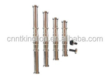 Chromed dumbbell Threaded Bar with star collar