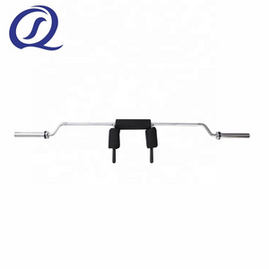 Gym Fitness Equipment Fixed Curl Pu Coated Safety High Quality Steel Weight Lifting Bar