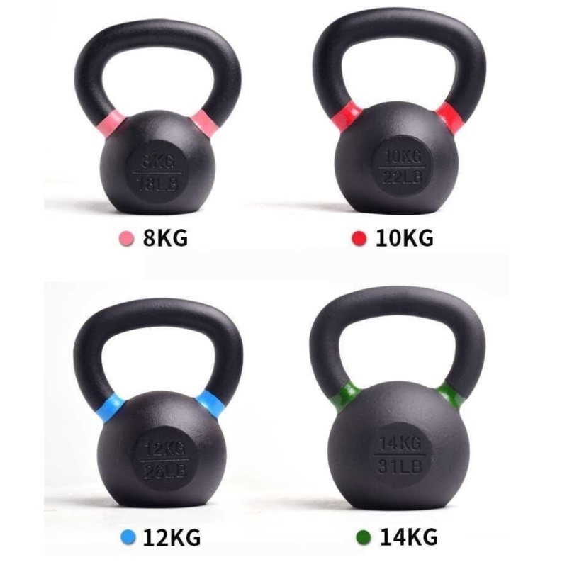 Wholesale custom color 10 kg weight gym suit casting game cast iron kettlebell