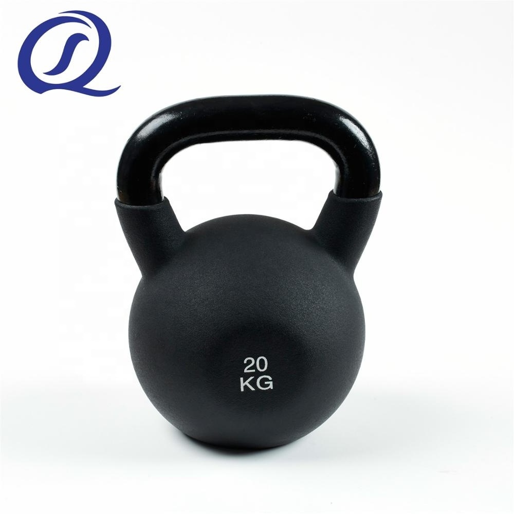 Factory wholesale Colorful Gym Fitness Neoprene Coated Cast Iron Custom Logo Color Weights Rubber Kettlebells