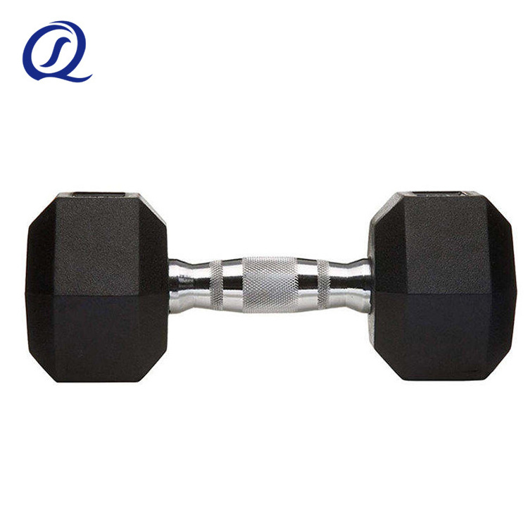 40 45 Kg Hex Rubber Coated 10 Kg Dumbells Rubber Dumb Bell Pesas Gym Equipment Weights Dumbbell