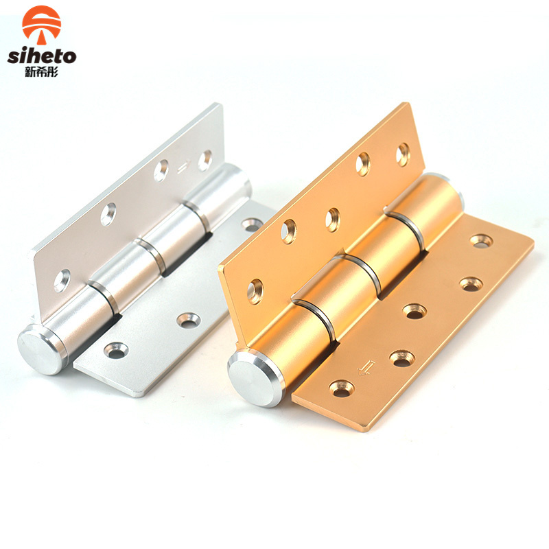 Aluminium Alloy Steel-Plastic Door Invisible Heavy Duty Automatic Closer Hydraulic Soft Close Hinges Golden Door Hinge