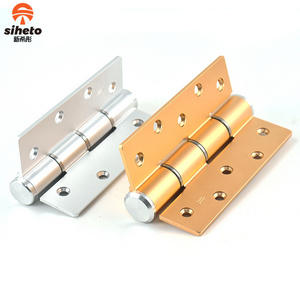 Aluminium Alloy Steel-Plastic Door Invisible Heavy Duty Automatic Closer Hydraulic Soft Close Hinges Golden Door Hinge