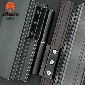 Black Self Closing Aluminium Alloy Wooden Door Concealed Spring Positioning Hydraulic Door Hinge