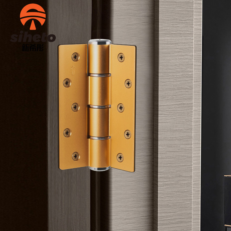 New Product Security Steel-Plastic Door Aluminium Alloy Hydraulic Invisible Mute Golden Door Hinge